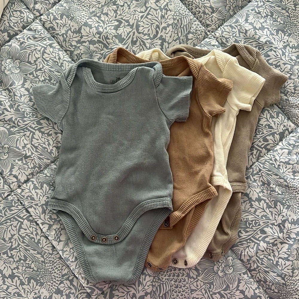 Four Neutral Onesies Bundle